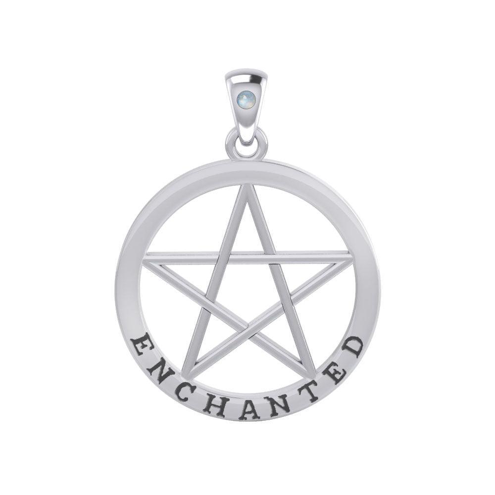 Enchanted Pentagram Silver Pendant TPD4539