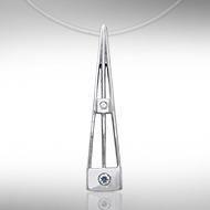 Art Deco Silver Pendant TPD471