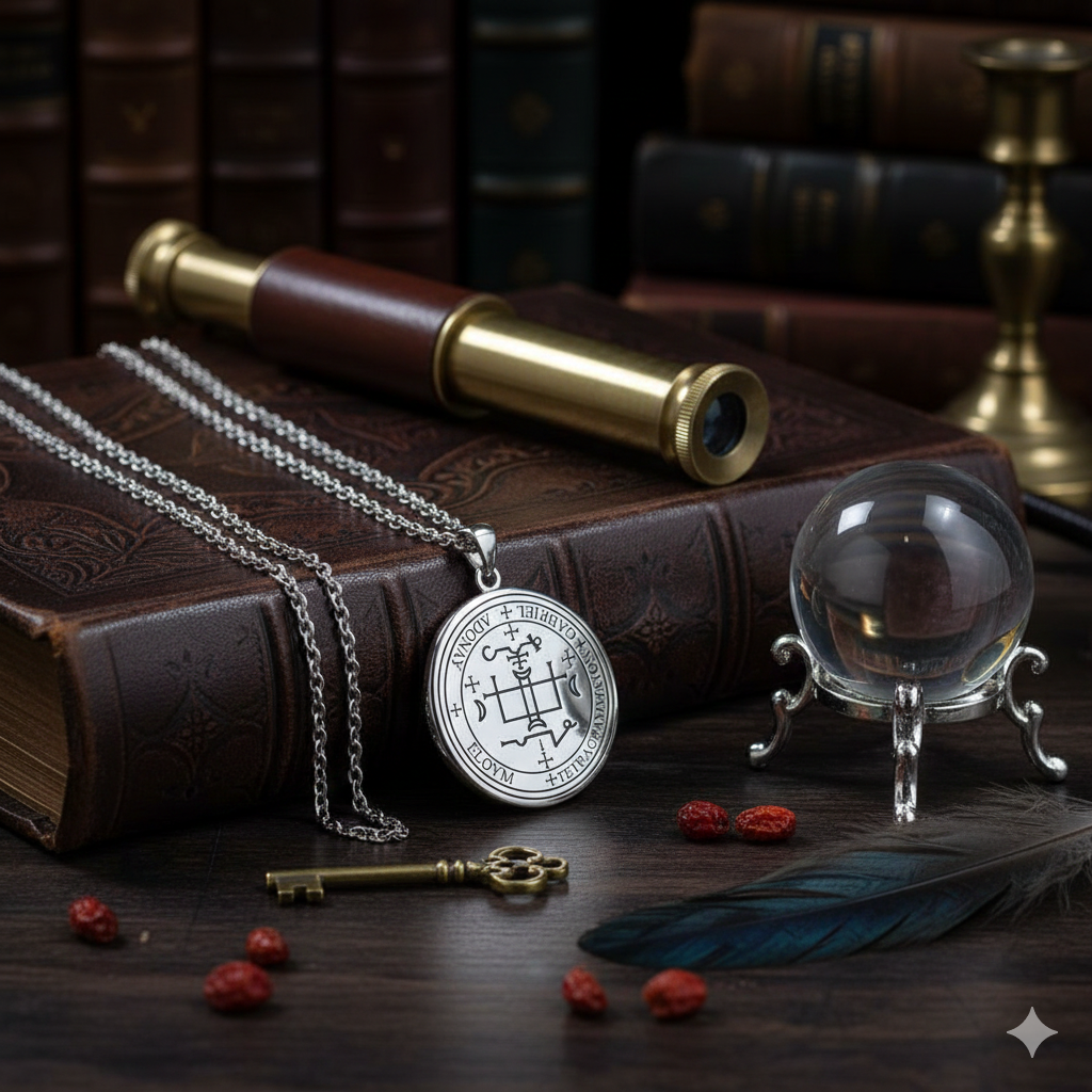 Sigil of the Archangel Gabriel Small Sterling Silver Pendant TPD4783*