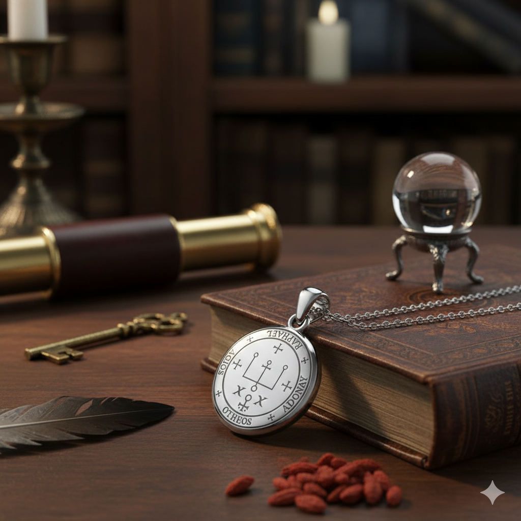 Sigil of the Archangel Raphael Small Sterling Silver Pendant TPD4784*