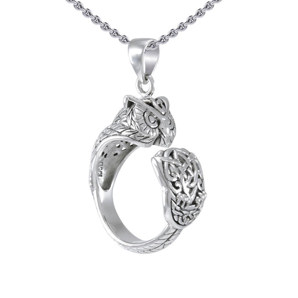 Sterling Silver Celtic Owl Pendant TPD4860