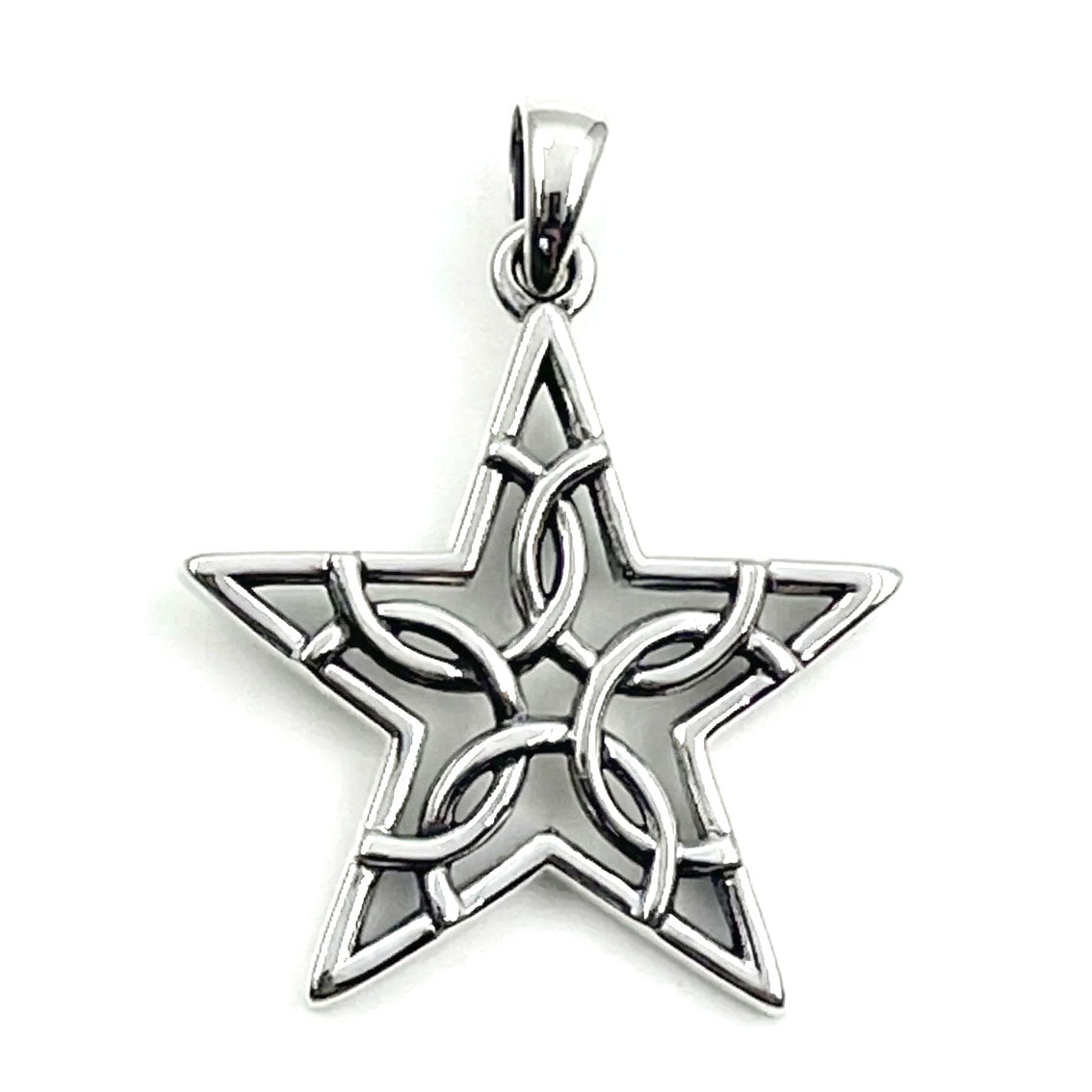The Fifth Circle with Star Sterling Silver Pendant TPD5264