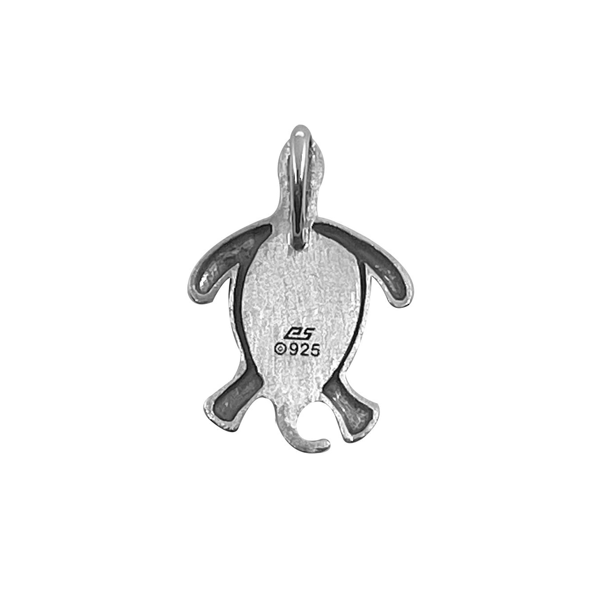 Lightweight Aboriginal inspired Turtle Sterling Silver Pendant TPD6520