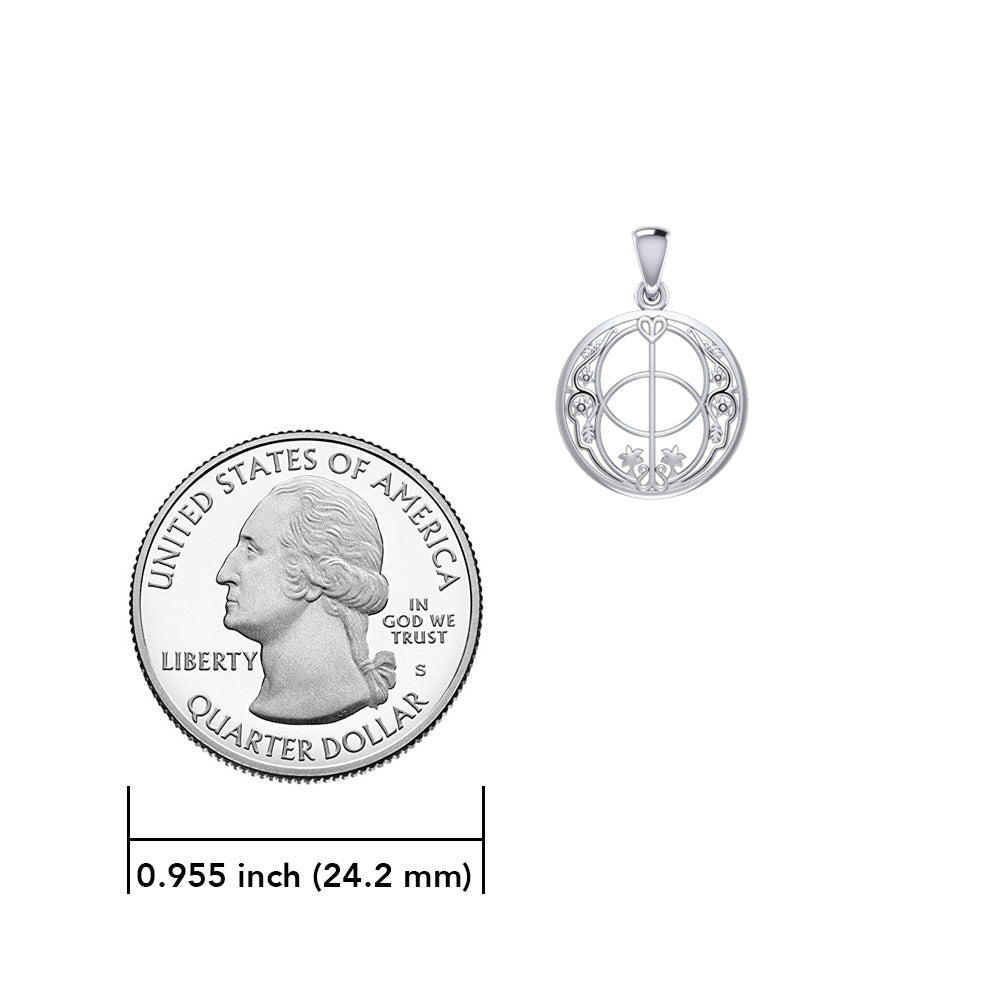 Chalice Well Sterling Silver Pendant TPD6613