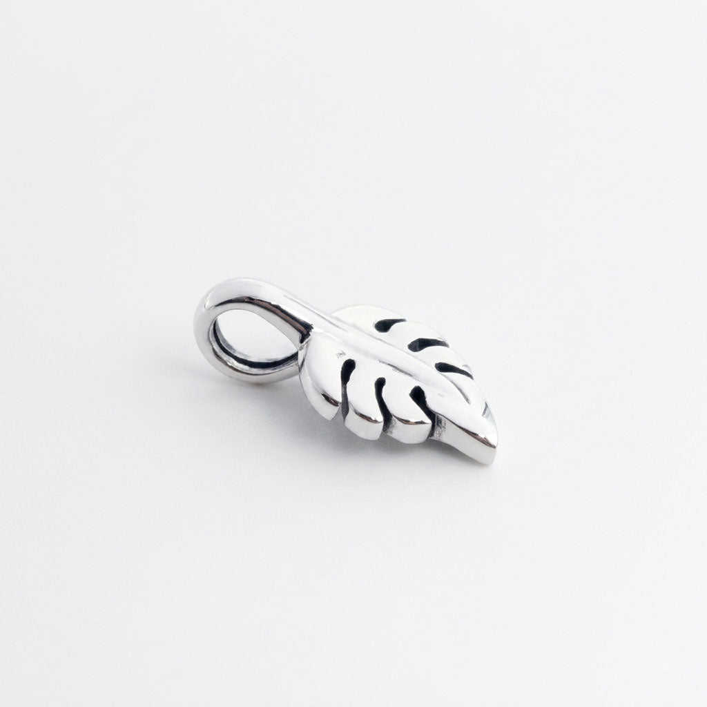Leaf Sterling Silver Slider Pendant TPD6619