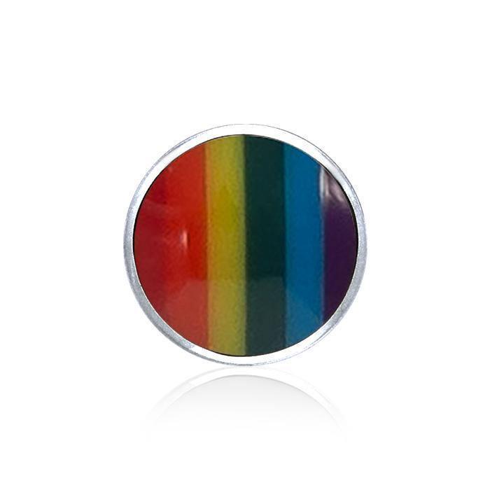 Circle Cabochon Silver Pendant TPD716
