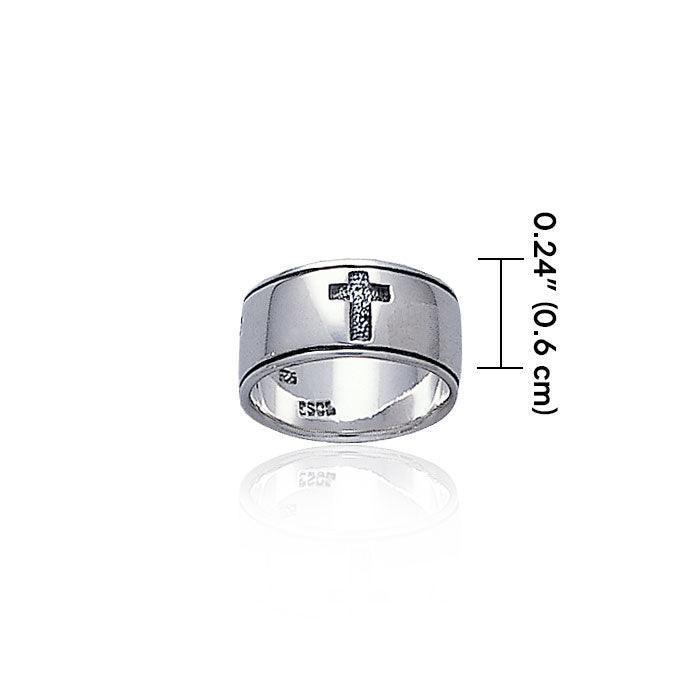 Silver Cross Ring TR1086