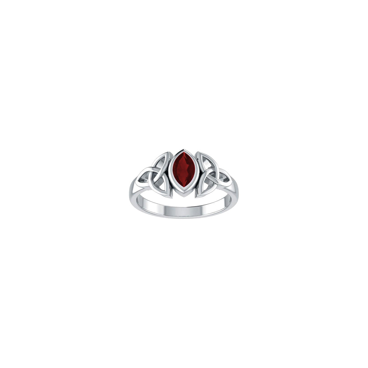 A Beautiful Tribute ~ Celtic Trinity Knot Sterling Silver Ring TR114 - 3A*