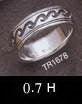 Waves Spinner Ring TR1678