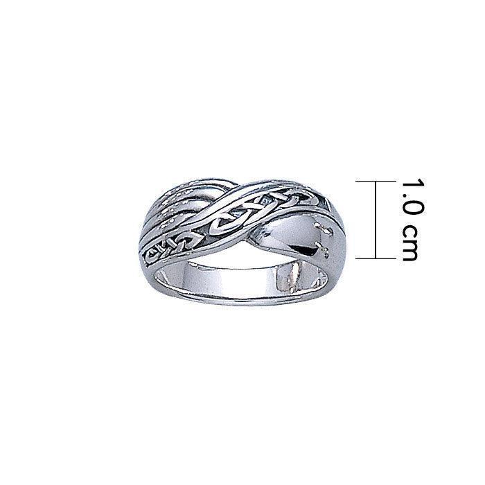 Beautiful and eternal ~ Celtic Knotwork Sterling Silver Ring TR3338