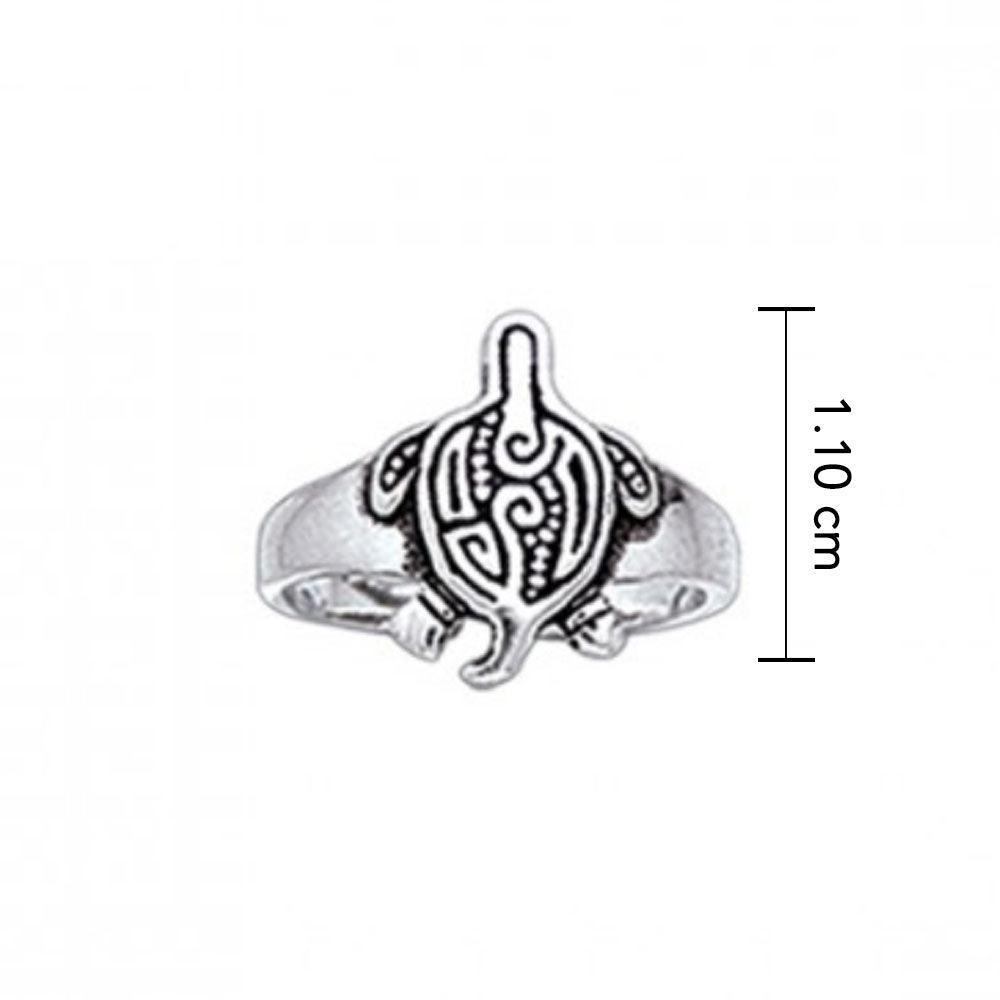 Aboriginal Turtle Silver Toe Ring TR3724