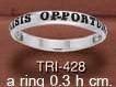 Crisis Is Opportunity Silver Ring TRI428