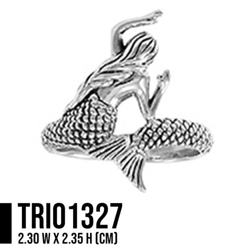 Mermaid Wrap Sterling Silver Ring TRI1327