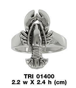 Lobster Sterling Silver Ring TRI1400