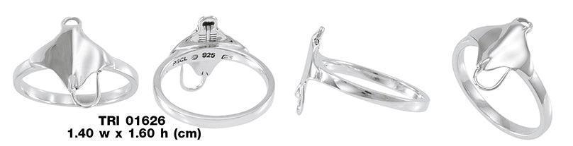 Manta Ray Sterling Silver Ring TRI1626