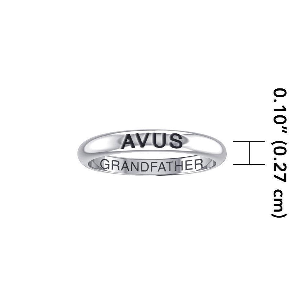 AVUS GRANDFATHER Sterling Silver Ring TRI1172
