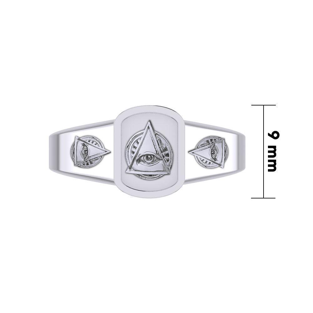 Eye of Wisdom Silver Ring TRI2102