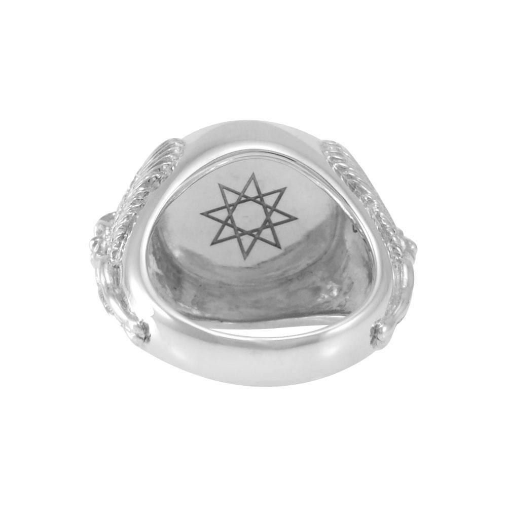 Angel Talisman Occult Large Sterling Silver Ring TRI2153