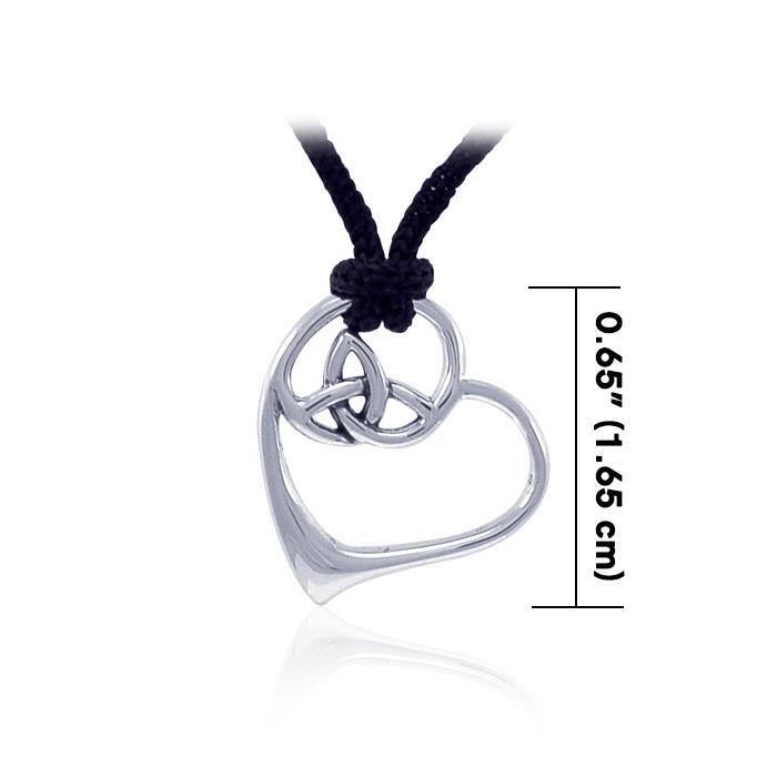 Elegance in Modern Celtic ~ Sterling Silver Pendant with Nylon Cord Set TSE527