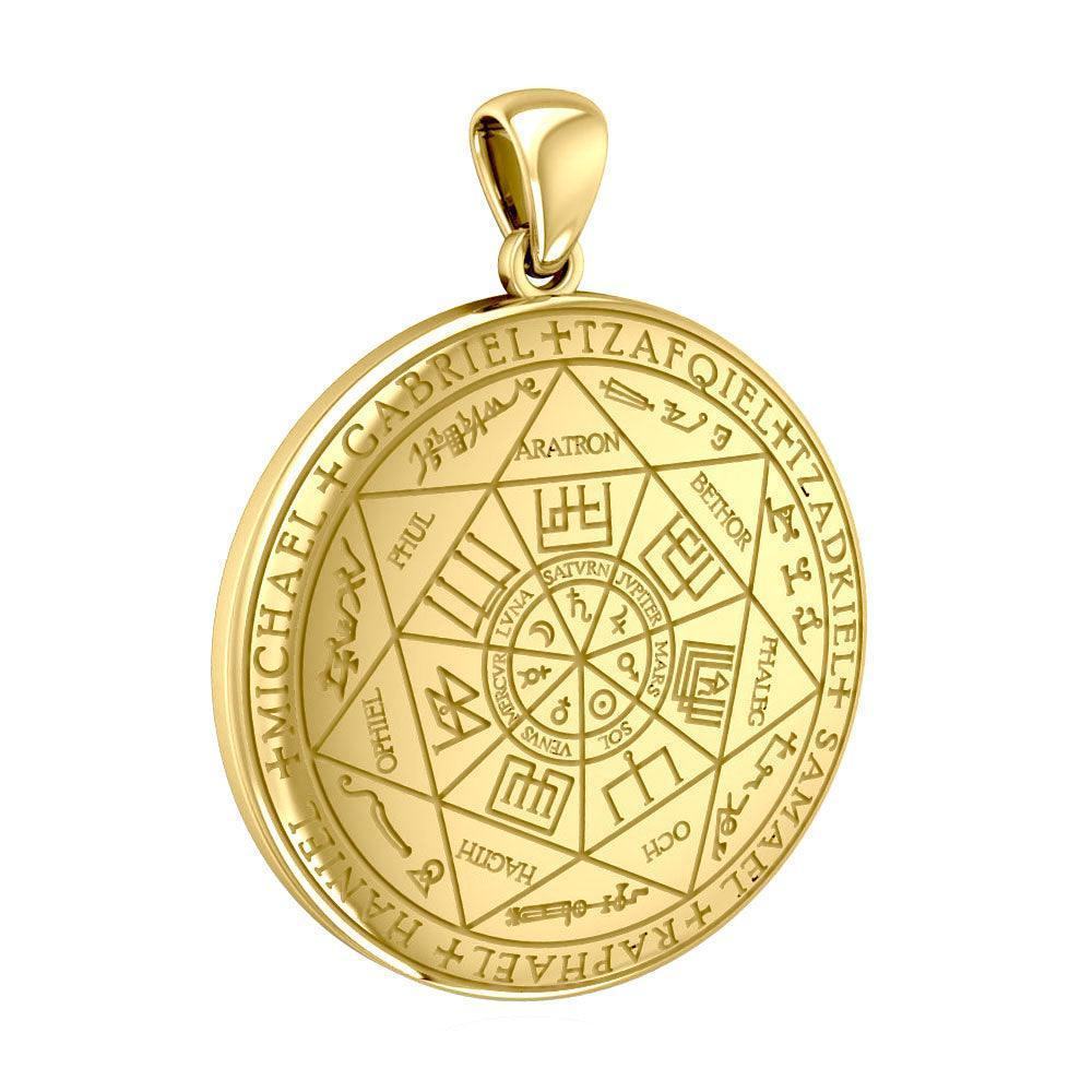 The Seven Archangels 18K Gold Plate on Silver Pendant VPD5154