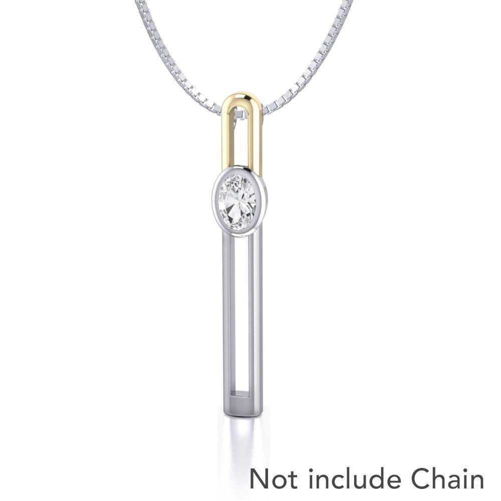 Black Magic Silver & Gold Pendant MPD924