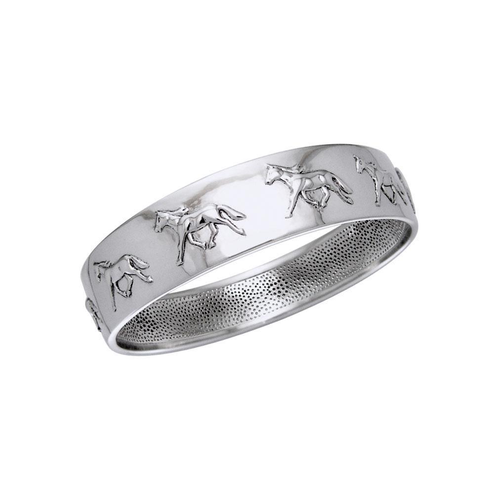 Palouse Horse Silver Bangle TBA058