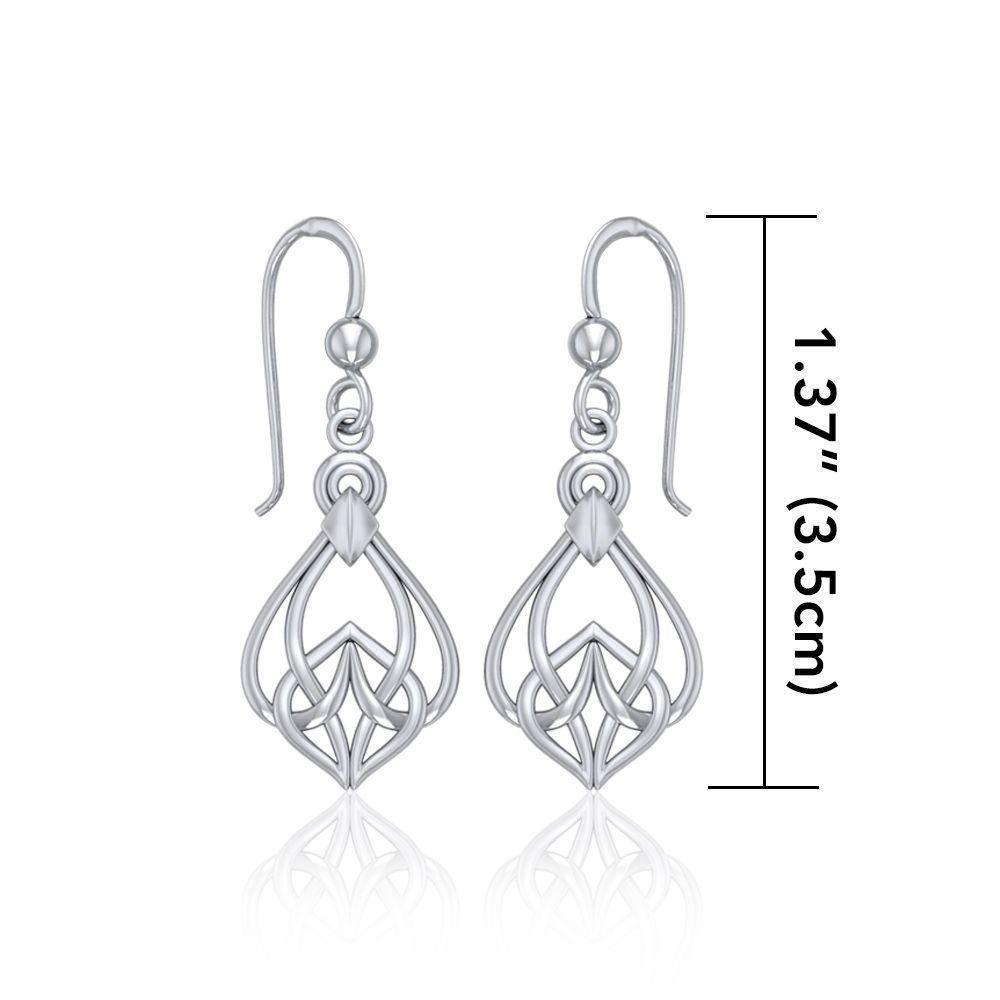 Celtic Knotwork Silver Earrings TE140