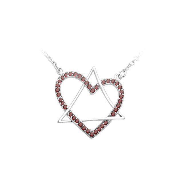 Geometric Style Necklace with Gem TNC312