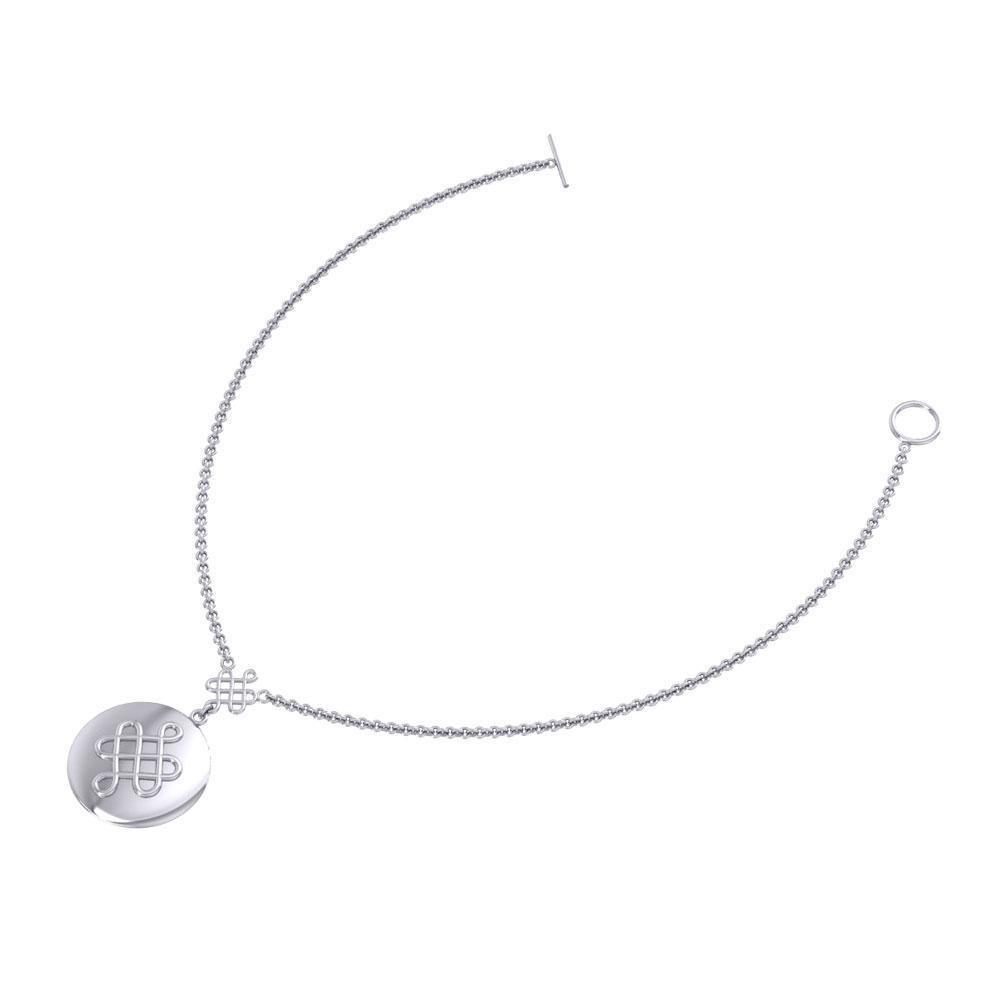 Chinese Mystic Knot Silver Necklace TNC360