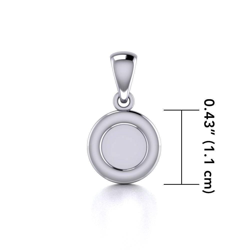 Coffee Cup Plate Silver Pendant TP042
