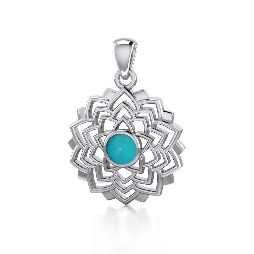 Sahasrara Crown Chakra Silver Pendant TPD1973