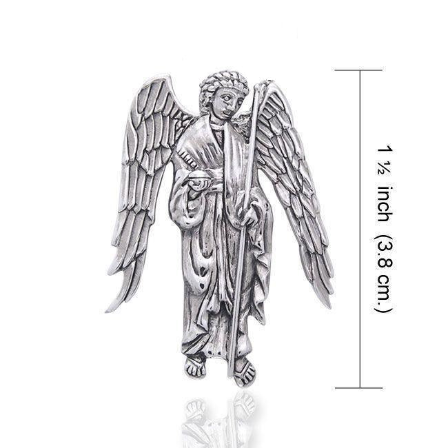 Archangel Raphael Sterling Silver Pendant TPD3074