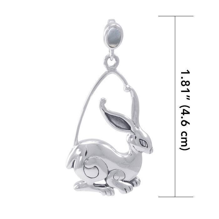 Rabbit Ostara Sterling Silver Pendant TPD4737