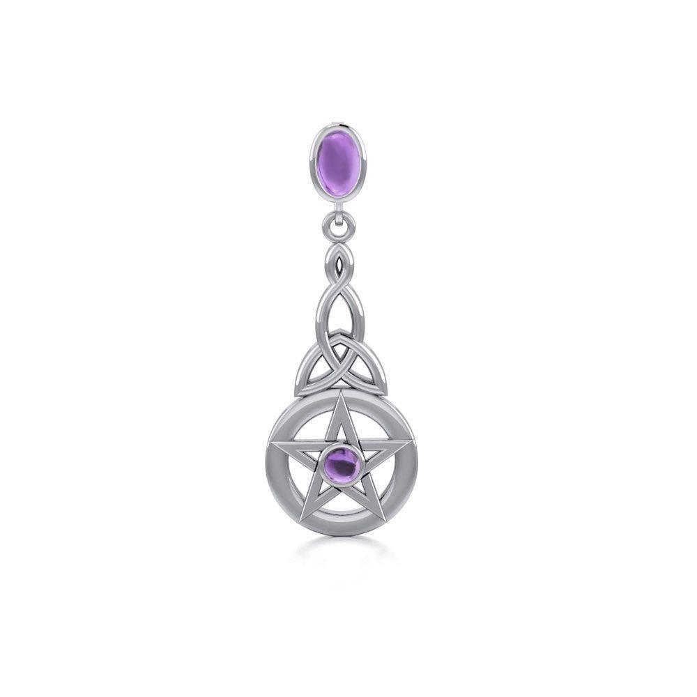 Celtic Protection Pentacle Sterling Silver Pendant TPD4755