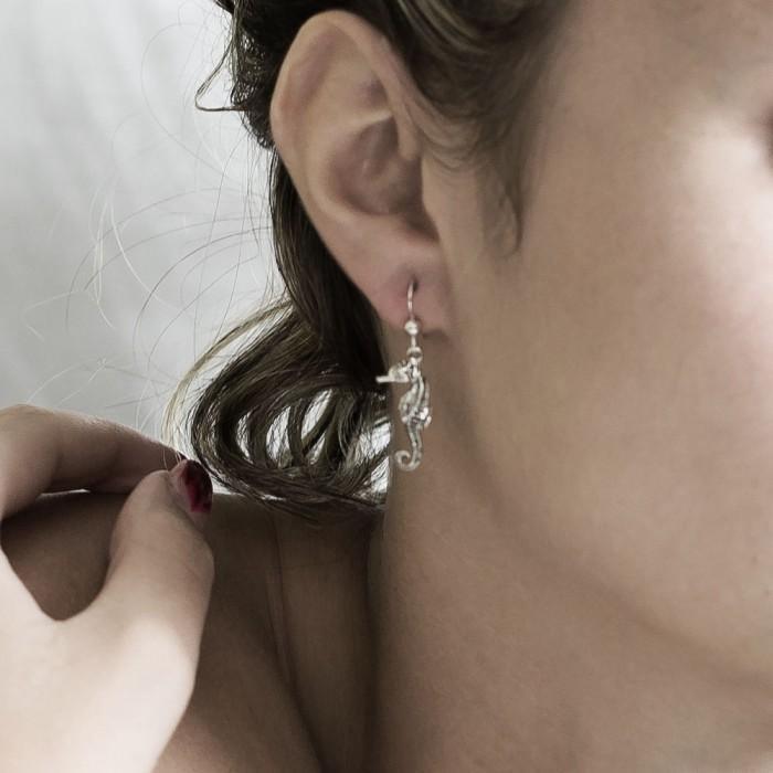 Seahorse Silver Earrings JE057