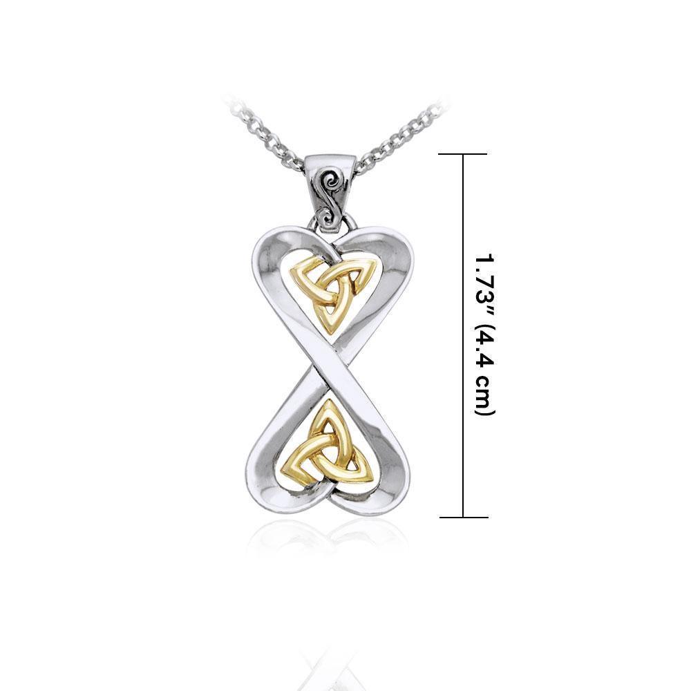 Danu Silver and Gold Celtic Knotwork Set MSE152 Set