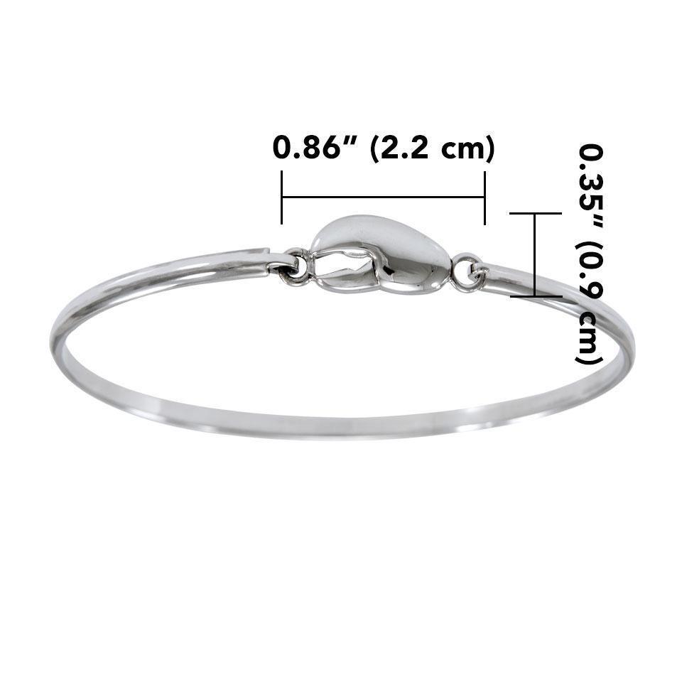 Lobster Claw Spring Lock Bracelet TBA176 Bangle