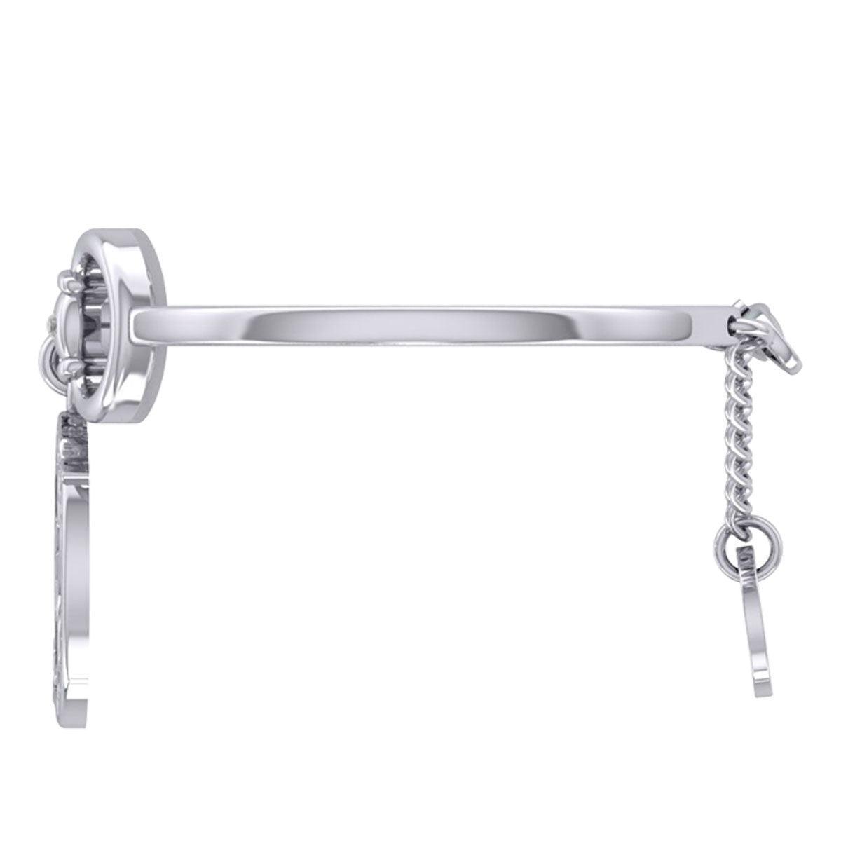 Karen Ryder Yin Yang Horse and Horse Bit Silver Cuff Bracelet TBA289 - peterstone.dropshipping