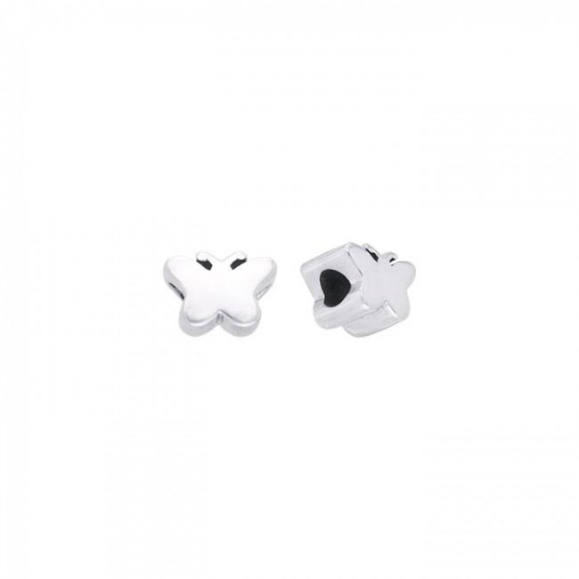 Butterfly Silver Bead TBD025