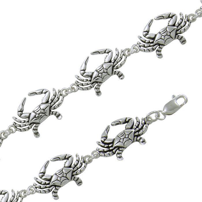 Crab Link Silver Bracelet TBG081