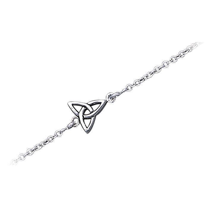 Celtic Triquetra Knot Silver Anklet TBG729