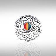 Life is eternal ~ Celtic Knotwork Sterling Silver Brooch TBR185 Brooch