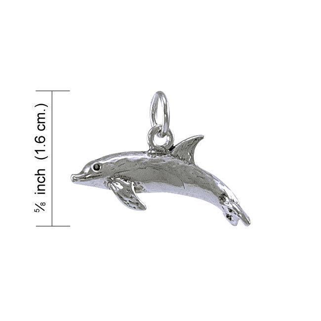 Silver Dolphin Charm TC126 - peterstone.dropshipping