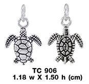 Sea Turtle Silver Charm TC906 - peterstone.dropshipping