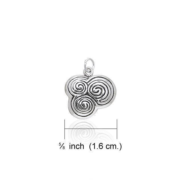 Celtic Spiral Silver Charm TCM049 Charm