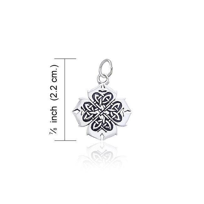 Celtic Knots And Irish Shamrock Silver Charm TCM131 Charm