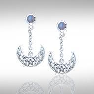 Blue Moon The Star Moon Earrings TE2909 Earrings
