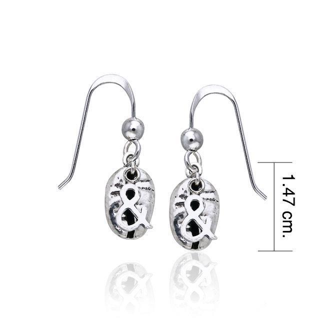 Coffee Bean Silver Earrings TE609 Earrings