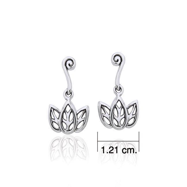 Citta Three leaf Silver Post Earrings TER1003 Earrings