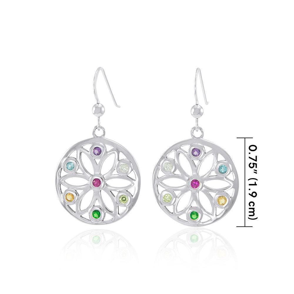 Elemental Flower of Life TER1446 Earrings